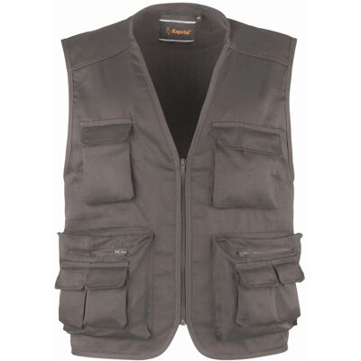 Kapriol Gilet da lavoro multitasche grigio tg. M Kapriol Gilet da lavoro multitasche grigio tg. M