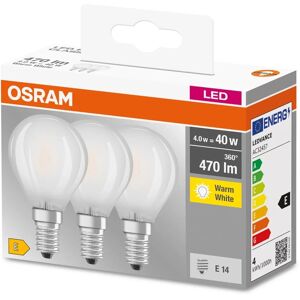 Osram General Lighting Lampadine LED E14 forma a sfera Osram 3 pz Osram General Lighting Lampadine LED E14 forma a sfera Osram 3 pz