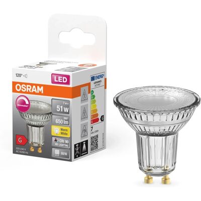 Osram General Lighting Lampadina LED PAR16 120° Osram dimmerabile GU10 2700 K 80 W 575 lm Osram General Lighting Lampadina LED PAR16 120° Osram dimmerabile GU10 2700 K 80 W 575 lm