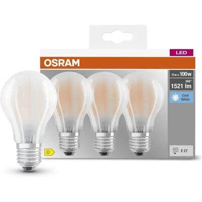 Osram Lampadine LED E27 a goccia 1521 lm bianco neutro 3 pz Osram Lampadine LED E27 a goccia 1521 lm bianco neutro 3 pz