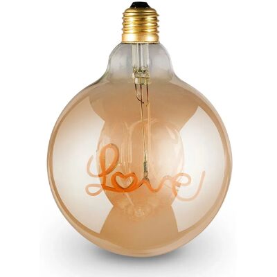 - Lampadina LED E27 decorativa Globo Love Ambrato 160 lm - Lampadina LED E27 decorativa Globo Love Ambrato 160 lm
