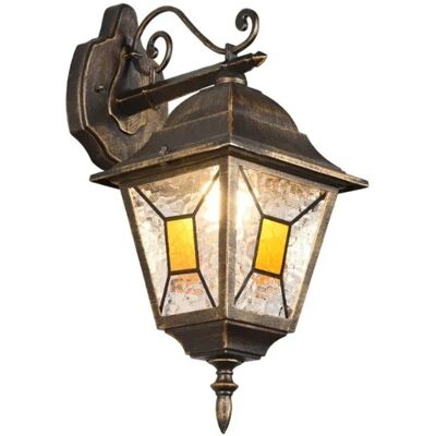 Trio Applique da parete da esterno Imperia down alluminio ruggine H45,5 cm IP44 Trio Applique da parete da esterno Imperia down alluminio ruggine H45,5 cm IP44