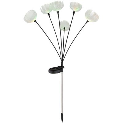 Globo Lampada solare acciaio inossidabile 6xLED RGB 300mAh 1.2V IP44 H 700 mm Globo Lampada solare acciaio inossidabile 6xLED RGB 300mAh 1.2V IP44 H 700 mm