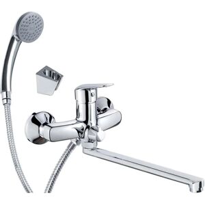 - Set doccia e miscelatore lavabo Nueva Paz bocca allungata cromo - Set doccia e miscelatore lavabo Nueva Paz bocca allungata cromo