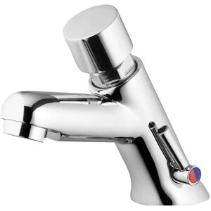 - Miscelatore lavabo a chiusura automatica cromo con controllo temperatura - Miscelatore lavabo a chiusura automatica cromo con controllo temperatura