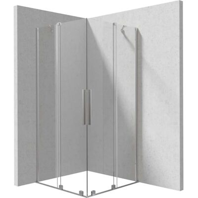 - Cabina doccia quadrata Cabaiguán Idrostile vetro 6 mm 800x1950 mm acciaio - Cabina doccia quadrata Cabaiguán Idrostile vetro 6 mm 800x1950 mm acciaio