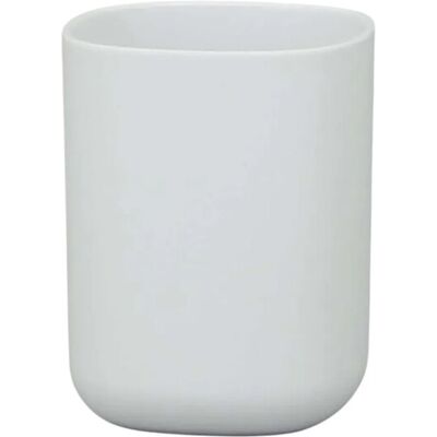 Aquasanit Bicchiere bagno in plastica Kubik bianca Aquasanit Bicchiere bagno in plastica Kubik bianca