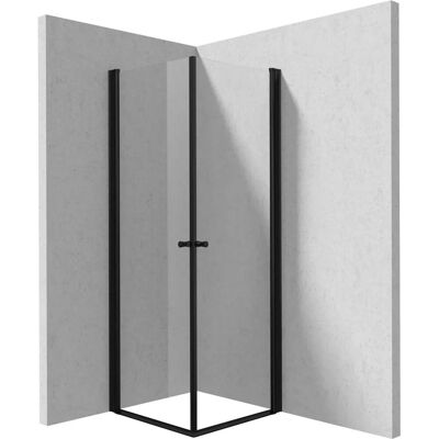 - Cabina doccia quadrata Coliseo Idrostile vetro 6 mm 800x2000 mm nero - Cabina doccia quadrata Coliseo Idrostile vetro 6 mm 800x2000 mm nero