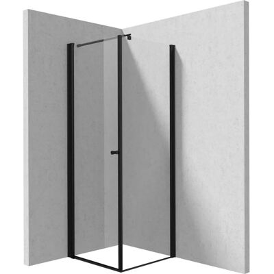 - Cabina doccia quadrata Coliseo Idrostile vetro 8 mm 900x2000 mm nero - Cabina doccia quadrata Coliseo Idrostile vetro 8 mm 900x2000 mm nero