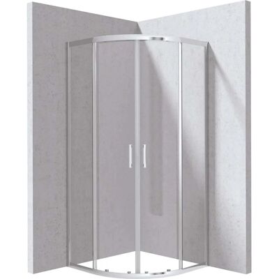 - Cabina doccia semicircolare Zulueta Idrostile 900x1950 mm cromo - Cabina doccia semicircolare Zulueta Idrostile 900x1950 mm cromo