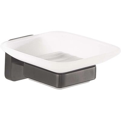 Porta Sapone Tonga in Gun Metal - Accessorio Bagno Porta Sapone Tonga in Gun Metal - Accessorio Bagno