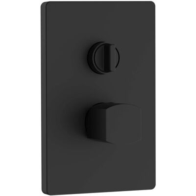 Aquasanit Miscelatore incasso doccia con deviatore Zefir nero opaco Ø 25 mm Aquasanit Miscelatore incasso doccia con deviatore Zefir nero opaco Ø 25 mm