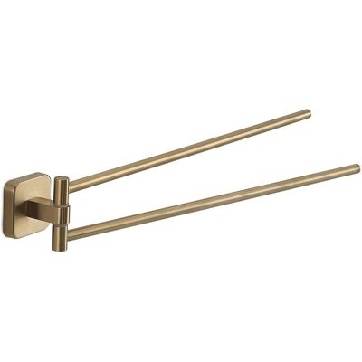 Gedy - Portasalviette Doppio Oro Opaco - Acciaio Inox - Montaggio a parete - Garanzia 10 Anni - Portasalviette Gedy - Portasalviette Doppio Oro Opaco - Acciaio Inox - Montaggio a parete - Garanzia 10 Anni - Portasalviette