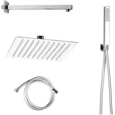 Metaform Kit doccia Starter soffione braccio doccetta quadrato 20x20 cm acciaio inox Metaform Kit doccia Starter soffione braccio doccetta quadrato 20x20 cm acciaio inox