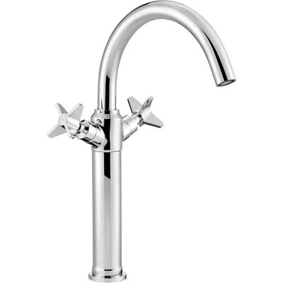 Miscelatore lavabo alto Deante - Testa in ceramica - Bocca alta - Due manopole Miscelatore lavabo alto Deante - Testa in ceramica - Bocca alta - Due manopole