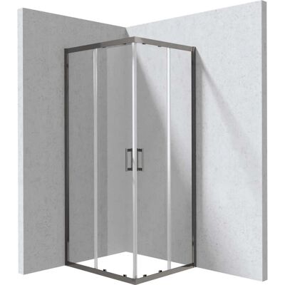- Cabina doccia rettangolare Zulueta Idrostile 800x1950 mm titanio - Cabina doccia rettangolare Zulueta Idrostile 800x1950 mm titanio