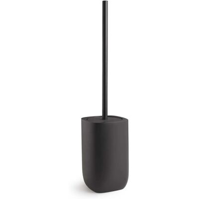 - Scopino bagno Ylenia in resina nero matt - Scopino bagno Ylenia in resina nero matt