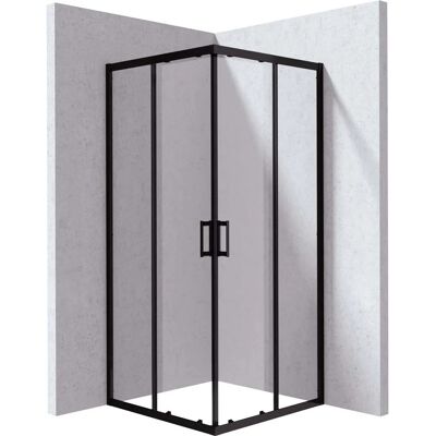 - Cabina doccia quadrata Zulueta Idrostile 800x1950 mm nero - Cabina doccia quadrata Zulueta Idrostile 800x1950 mm nero