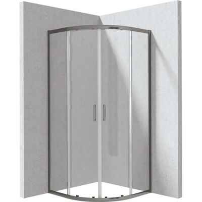 - Cabina doccia semicircolare Zulueta Idrostile 900x1950 mm titanio - Cabina doccia semicircolare Zulueta Idrostile 900x1950 mm titanio