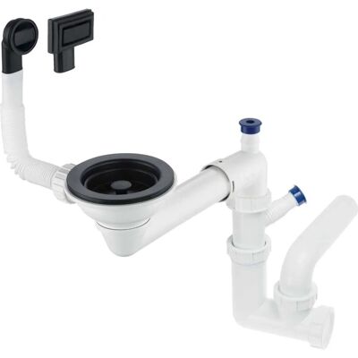 Sifone Space-Saver di Deante - Per Lavello in Granito - Diametro 3,5" Sifone Space-Saver di Deante - Per Lavello in Granito - Diametro 3,5"