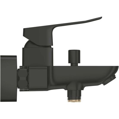 Grohe Miscelatore monocomando vasca esterno Dice nero opaco Grohe Miscelatore monocomando vasca esterno Dice nero opaco