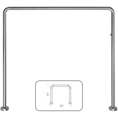 - Telaio doccia universale alluminio anodizzato - Telaio doccia universale alluminio anodizzato