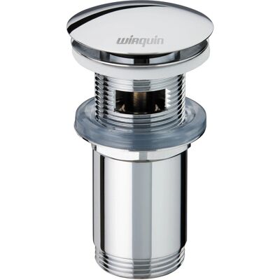 Wirquin Piletta lavabo Quick clac in Ottone cromato con troppo pieno Wirquin Piletta lavabo Quick clac in Ottone cromato con troppo pieno