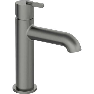 Rubinetto lavabo in titanio Deante - Montaggio a parete, bocca da 250mm, Finitura argento - Rubinetto Rubinetto lavabo in titanio Deante - Montaggio a parete, bocca da 250mm, Finitura argento - Rubinetto