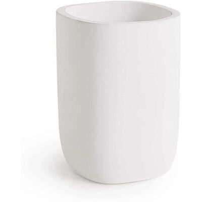 - Portaspazzolini bagno Ylenia in resina bianco matt - Portaspazzolini bagno Ylenia in resina bianco matt