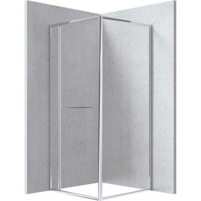- Cabina doccia quadrata Placetas Idrostile Punk vetro trasp 800x2000 mm cromo - Cabina doccia quadrata Placetas Idrostile Punk vetro trasp 800x2000 mm cromo