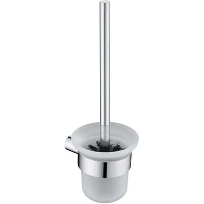 Set Spazzola WC Rotonda - Montaggio a Parete, Ottone, Cromato Set Spazzola WC Rotonda - Montaggio a Parete, Ottone, Cromato