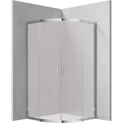 - Cabina doccia semicircolare Caimito Idrostile h170 cm 800x1700 mm cromo - Cabina doccia semicircolare Caimito Idrostile h170 cm 800x1700 mm cromo
