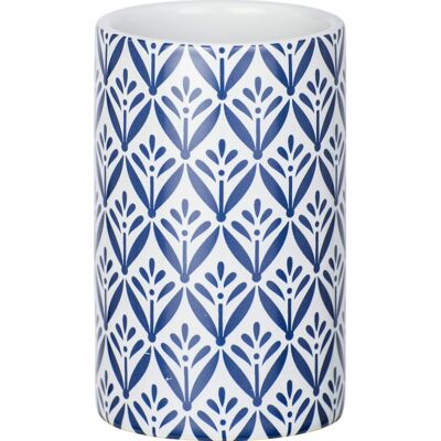 - Portaspazzolini Wenko Lorca in ceramica blu - Portaspazzolini Wenko Lorca in ceramica blu