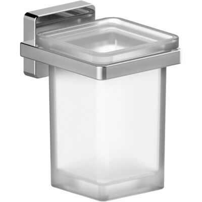 Aquasanit Porta oggetti Cubo in vetro satinato Aquasanit Porta oggetti Cubo in vetro satinato