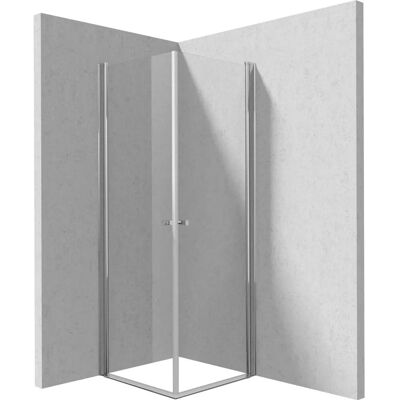 - Cabina doccia quadrata Coliseo Idrostile vetro 6 mm 800x2000 mm cromo - Cabina doccia quadrata Coliseo Idrostile vetro 6 mm 800x2000 mm cromo