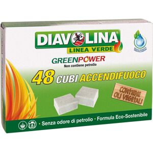 Diavolina Accendifuoco Greenpower 48 cubi Diavolina Accendifuoco Greenpower 48 cubi