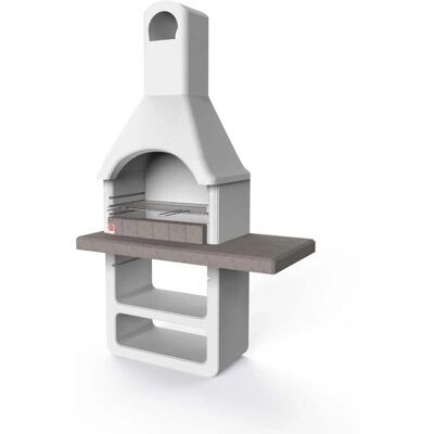 SAROM Santa fe' Barbecue - Cemento, Superficie 125cm, Carbone - Barbecue SAROM Santa fe' Barbecue - Cemento, Superficie 125cm, Carbone - Barbecue