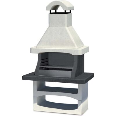 - Barbecue in muratura Salamanca con parafiamma Inox e griglia 77x45 cm - Barbecue in muratura Salamanca con parafiamma Inox e griglia 77x45 cm