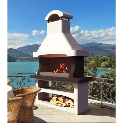 - Barbecue in muratura Salamanca con parafiamma Inox e griglia 77x45 cm - Barbecue in muratura Salamanca con parafiamma Inox e griglia 77x45 cm