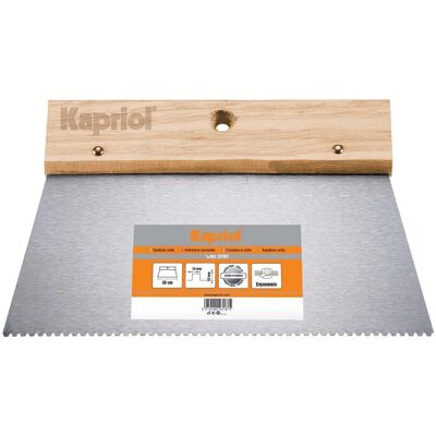 Kapriol Spatola dentata per colla a dente di lupo di 1,5 mm Kapriol Spatola dentata per colla a dente di lupo di 1,5 mm
