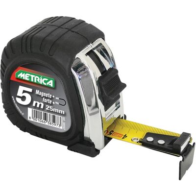Metrica flessometro con magnete 25 mm x 5 m Metrica flessometro con magnete 25 mm x 5 m