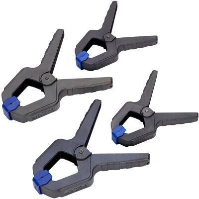 Lux-Tools Morsetti a molla Classic in plastica set 4 pz Lux-Tools Morsetti a molla Classic in plastica set 4 pz
