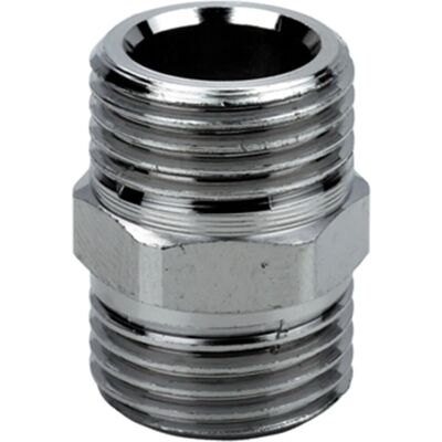 Nipple in ottone cromato 1/2`` MM Nipple in ottone cromato 1/2`` MM
