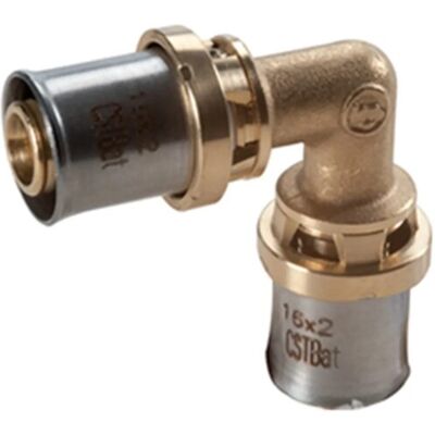 Giacomini RM122 Raccordo curvo 90° a pressare multipinza diametro 20 x 2 mm Giacomini RM122 Raccordo curvo 90° a pressare multipinza diametro 20 x 2 mm