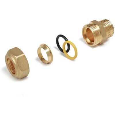 Giacomini R180M Raccordo diritto filettato maschio per tubi in rame 1/2 x 12 Giacomini R180M Raccordo diritto filettato maschio per tubi in rame 1/2 x 12