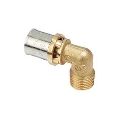 Giacomini Raccordo a pressare 90°C filettato maschio RM127 Giacomini Raccordo a pressare 90°C filettato maschio RM127