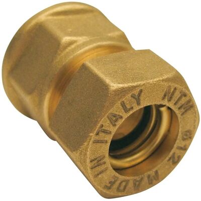 - Raccordo diretto femmina per acqua/gas attacco rame d.183/4" - Raccordo diretto femmina per acqua/gas attacco rame d.183/4"