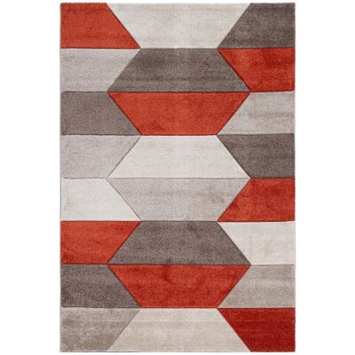 Altri Brand - Carve - Grigio ruggine - Geometrico 120x160 cm - Tappeto Altri Brand - Carve - Grigio ruggine - Geometrico 120x160 cm - Tappeto