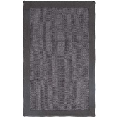 Abc Tappetto in cotone Border Grigio Scuro 60x100 cm Abc Tappetto in cotone Border Grigio Scuro 60x100 cm