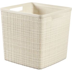 Keter Cesta Jute cube avorio Keter Cesta Jute cube avorio